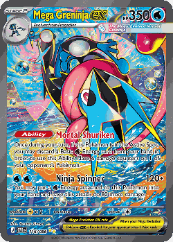 Mega Greninja ex Pokémon TCG card art