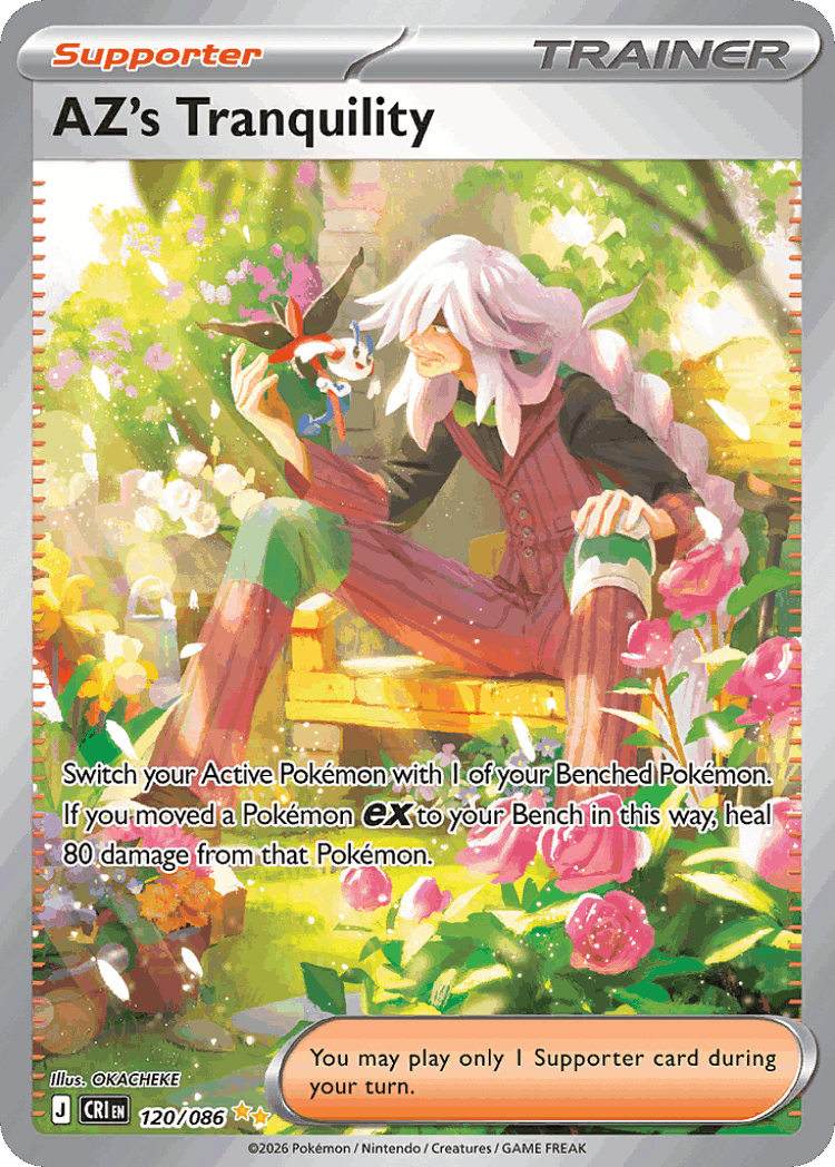 AZ's Tranquility #120 from Chaos Rising - Special Illustration Rare - Illustrated by OKACHEKE