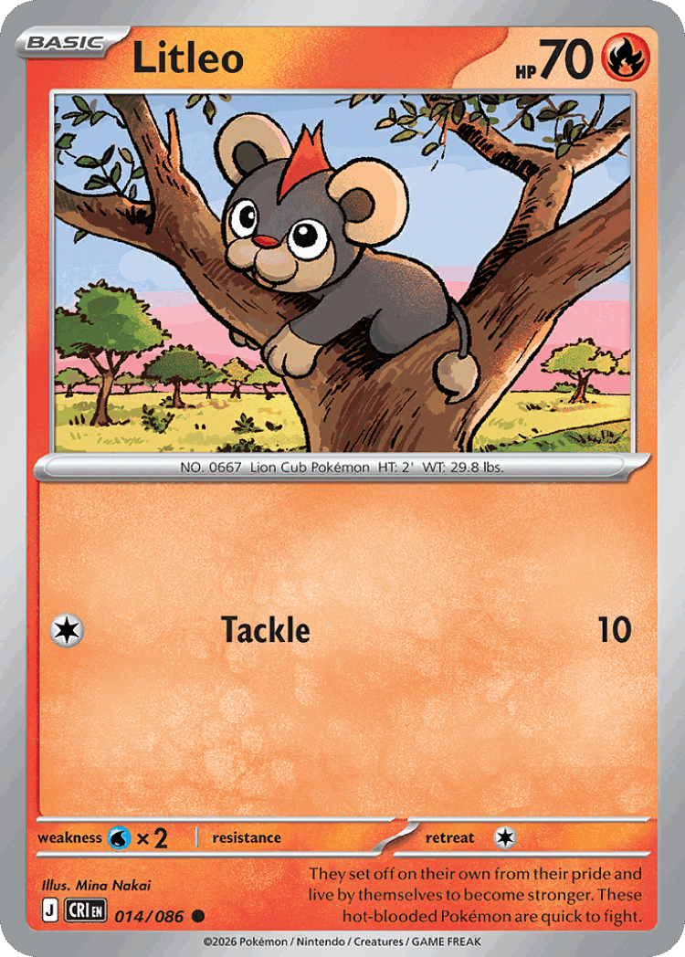 Litleo #14 from Chaos Rising - Common - Illustrated by Mina Nakai