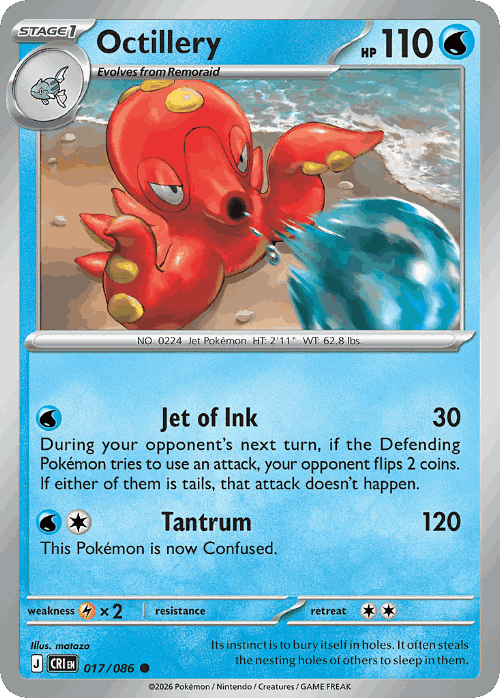 Octillery Pokémon TCG card art