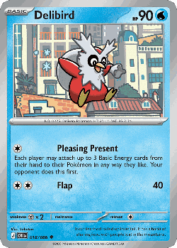 Delibird Pokémon TCG card art