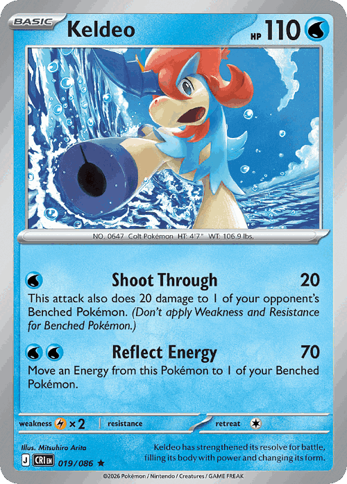 Keldeo Chaos Rising card