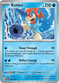 Keldeo Pokémon TCG card art