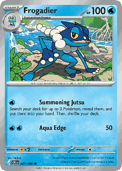 Frogadier Pokémon TCG card art