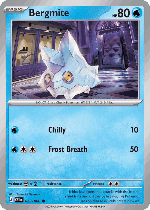 Bergmite Chaos Rising card