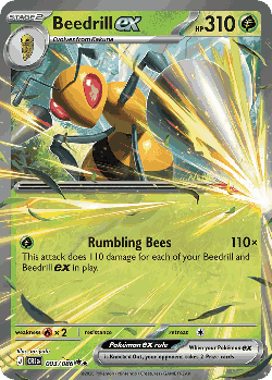 Beedrill ex Pokémon TCG card art