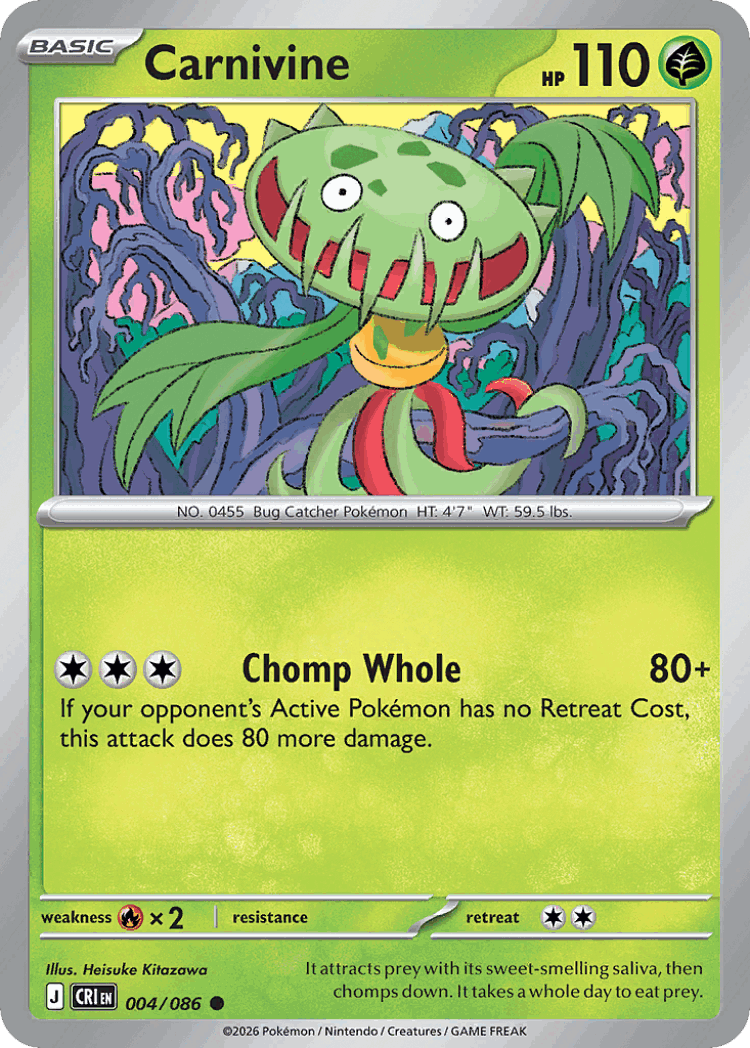 Carnivine #4 from Chaos Rising - Common - Illustrated by Heisuke Kitazawa