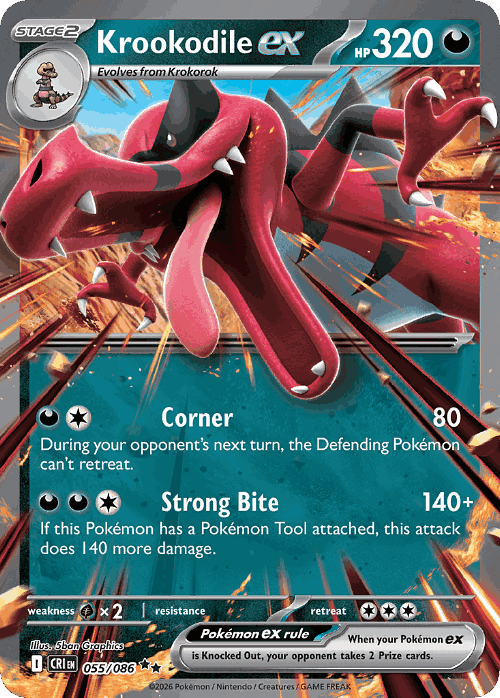 Krookodile ex 55, Chaos Rising