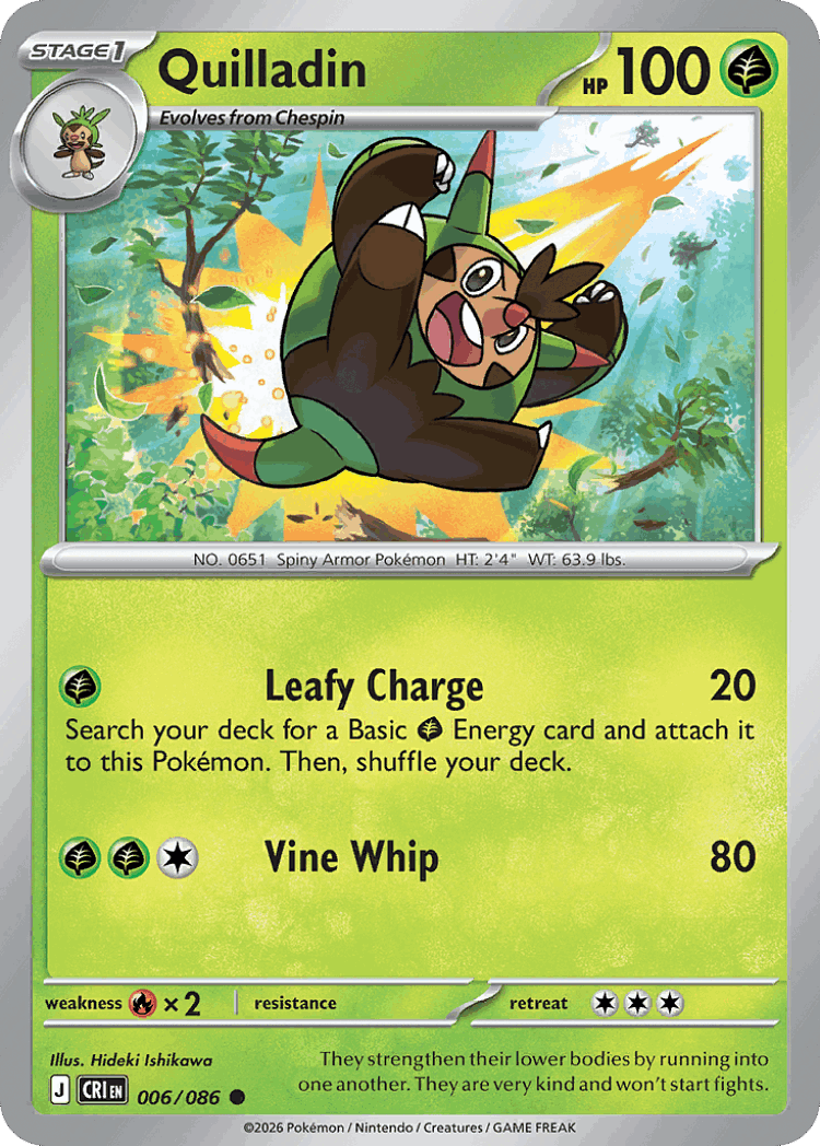 Quilladin #6 from Chaos Rising - Common - Illustrated by Hideki Ishikawa