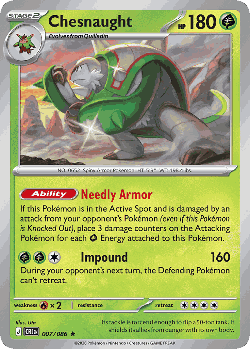 Chesnaught Pokémon TCG card art
