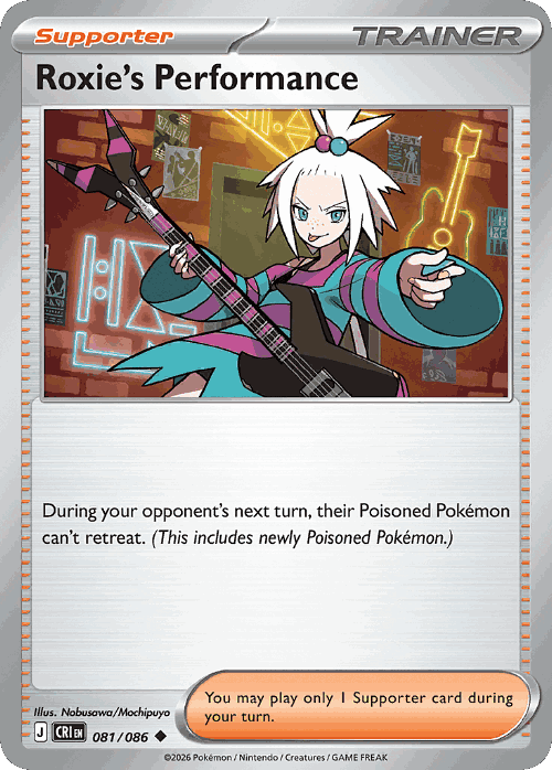 Roxie's Performance #81 from Chaos Rising - Uncommon - Illustrated by Nobusawa/Mochipuyo