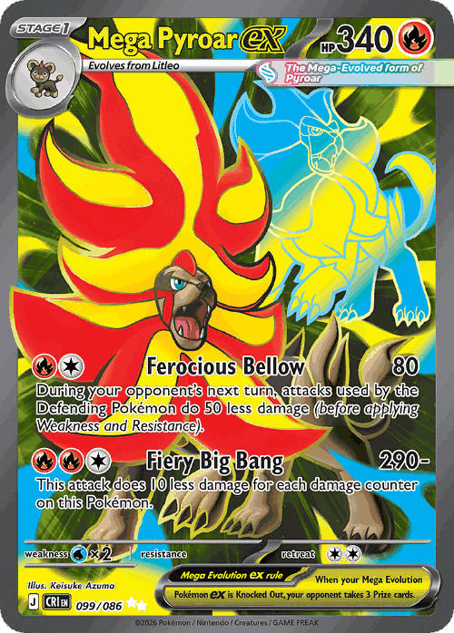 Mega Pyroar ex 99, Chaos Rising