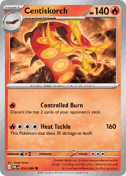 Centiskorch Pokémon TCG card art