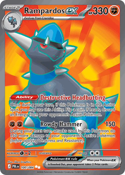 Rampardos ex 100, Pitch Black