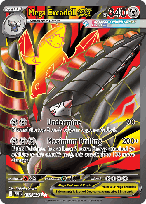 Mega Excadrill ex 103, Pitch Black