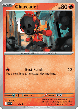 Charcadet Pokémon TCG card art