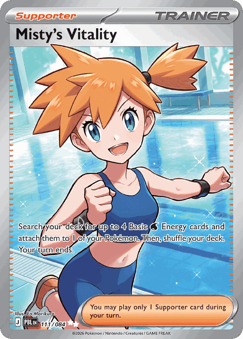 Misty's Vitality #111 from Pitch Black - Ultra Rare - Illustrated by En Morikura