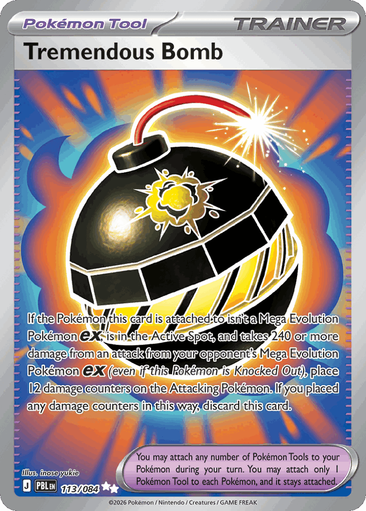 Tremendous Bomb #113 from Pitch Black - Ultra Rare - Illustrated by inose yukie
