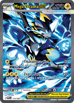 Mega Zeraora ex card art