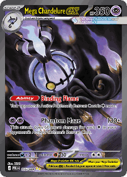 Mega Chandelure ex card art