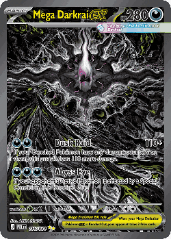 Mega Darkrai ex Pokémon TCG card art