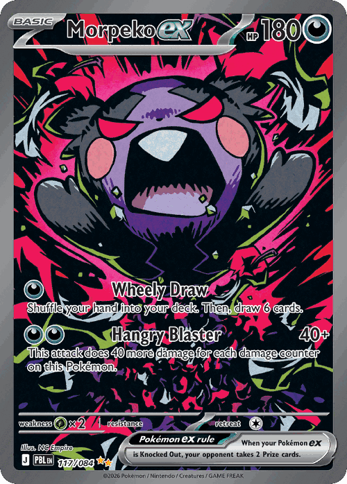 Morpeko ex #117 from Pitch Black - Special Illustration Rare - Illustrated by NG Empire