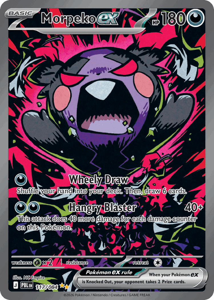 Morpeko ex #117 from Pitch Black - Special Illustration Rare - Illustrated by NG Empire