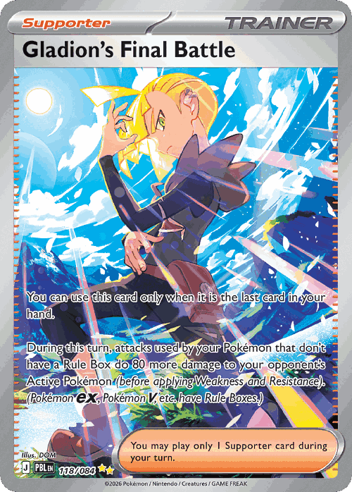 Gladion's Final Battle 118, Pitch Black