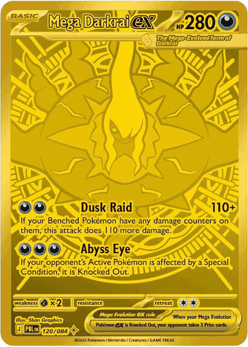 Mega Darkrai ex 120, Pitch Black