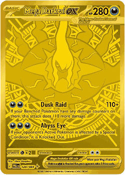 Mega Darkrai ex card art