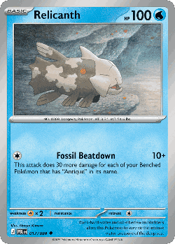 Relicanth Pokémon TCG card art