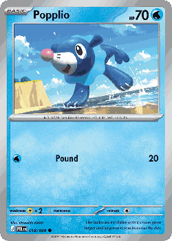 Popplio Pokémon TCG card art