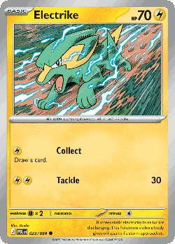 Electrike Pokémon TCG card art