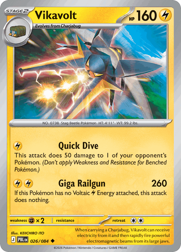 Vikavolt #26 from Pitch Black - Uncommon - Illustrated by KEIICHIRO ITO