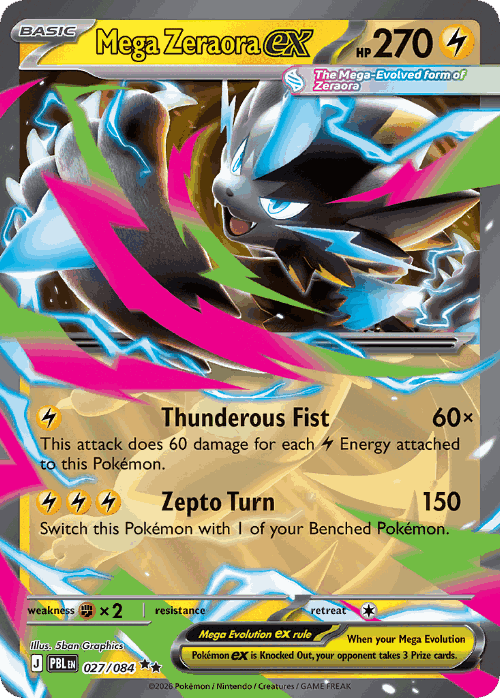 Mega Zeraora ex 27, Pitch Black