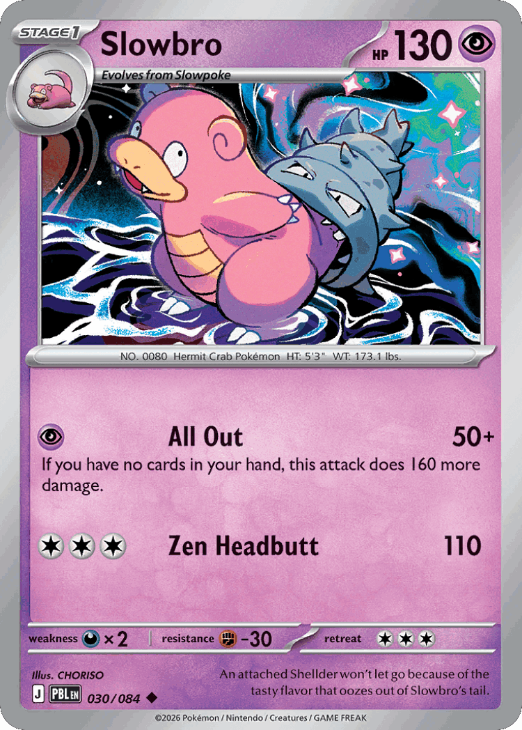 Slowbro #30 from Pitch Black - Uncommon - Illustrated by CHORISO