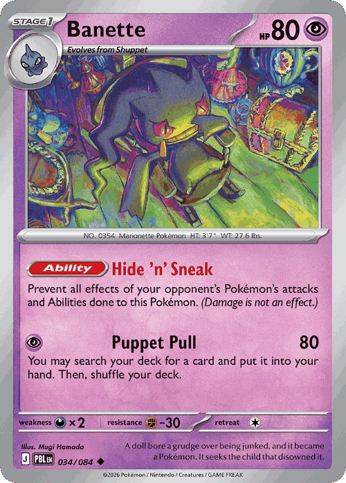 Banette 34, Pitch Black