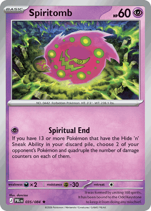 Spiritomb 35, Pitch Black