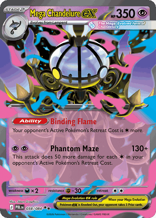 Mega Chandelure ex 38, Pitch Black