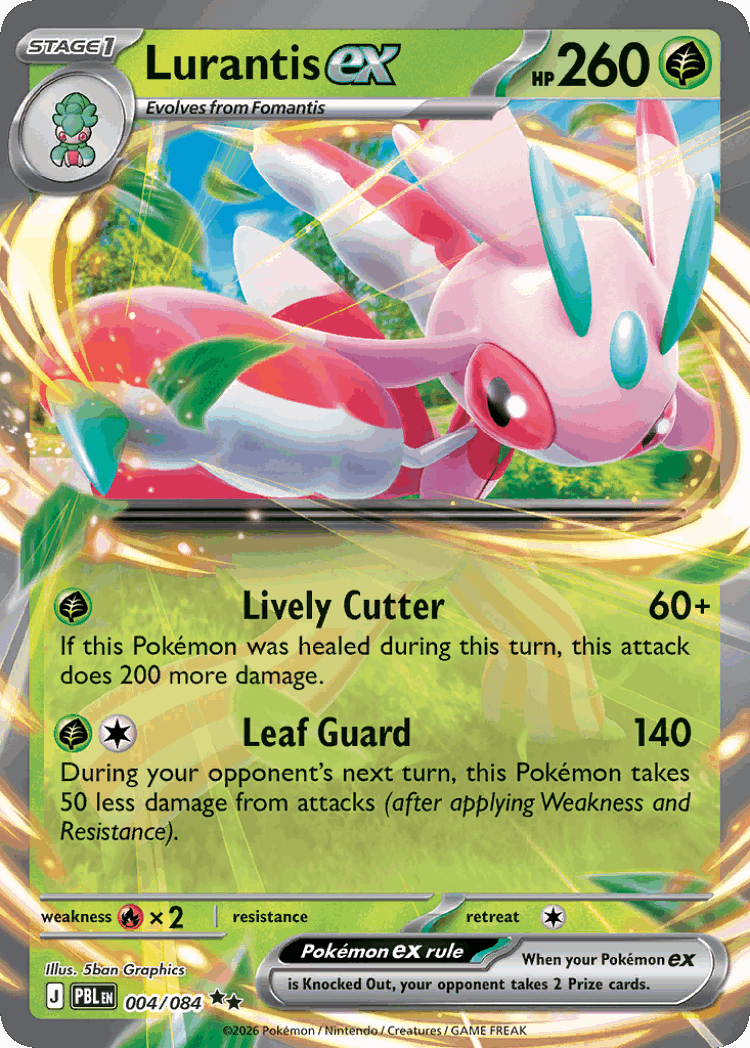Lurantis ex #4 from Pitch Black - Double Rare - Illustrated by 5ban Graphics