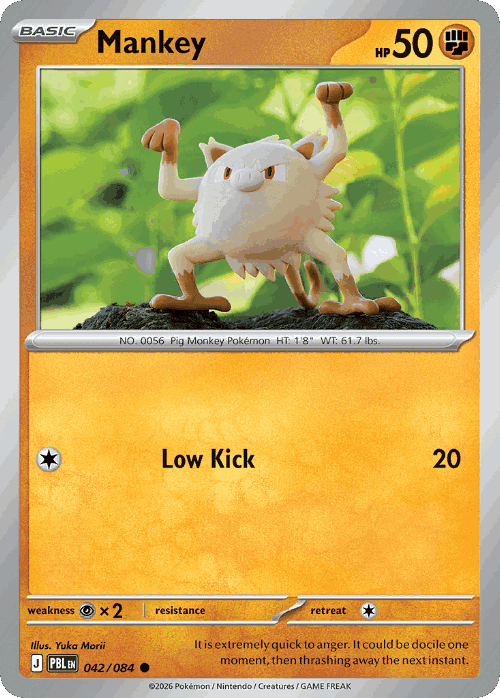 Mankey #42 from Pitch Black - Common