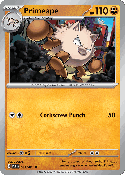 Primeape 43, Pitch Black