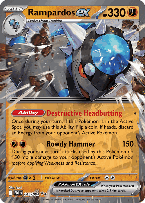 Rampardos ex 45, Pitch Black