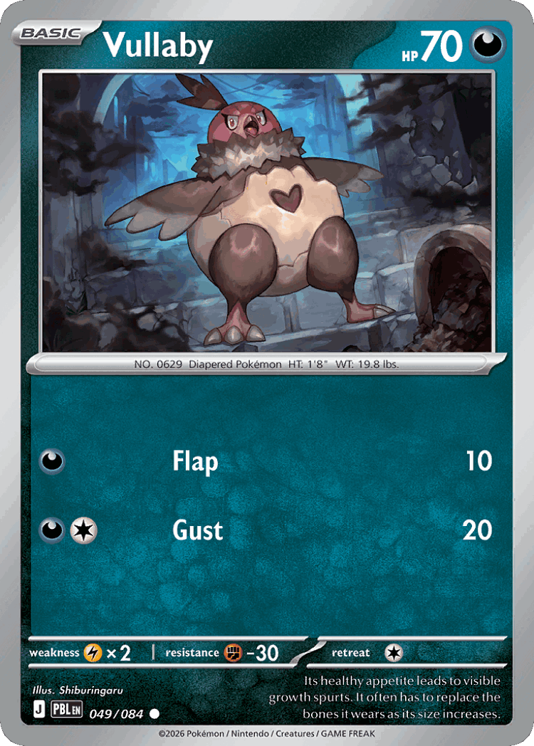 Vullaby #49 from Pitch Black - Common - Illustrated by Shiburingaru
