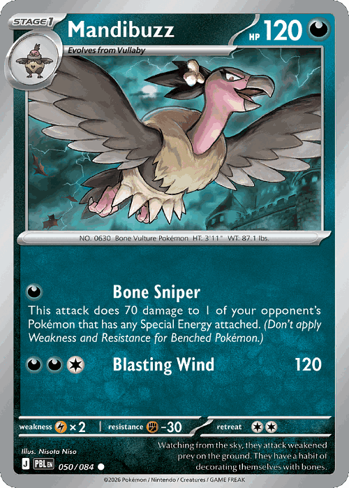 Mandibuzz 50, Pitch Black
