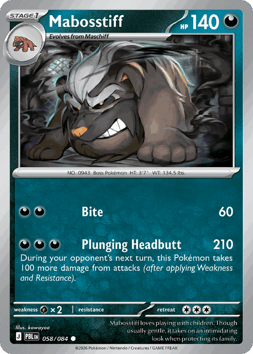 Mabosstiff 58, Pitch Black