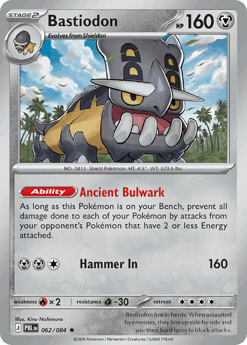 Bastiodon 62, Pitch Black