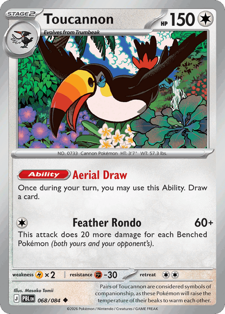 Toucannon #68 from Pitch Black - Uncommon - Illustrated by Masako Tomii