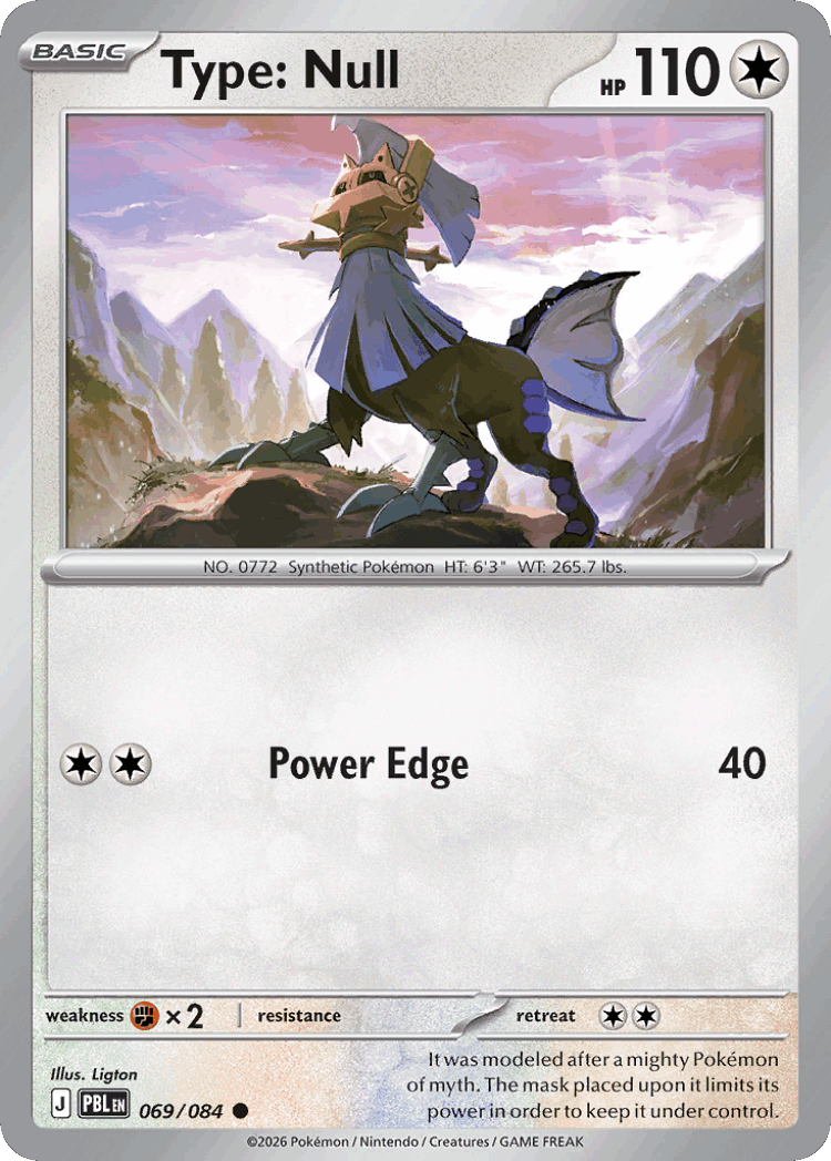 Type: Null #69 from Pitch Black - Common - Illustrated by Ligton
