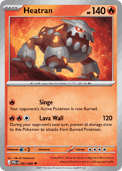 Heatran Pokémon TCG card art